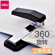 Pengikat kertas Deli boleh berputar 360 darjah. ° Stapler besar berputar, mesin pengikat jahitan ten