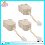 3Pcs DSL Phone Splitter ADSL Splitter for Phone Line Phone Jack Splitter In-Line DSL Filter Telephon