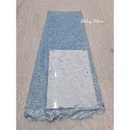 ✅ [ NEW ] Kain Tile Meteran Mewah / Kain Tile Mutiara / Kain Brokat Meteran / Kain Tulle Mutiara / K