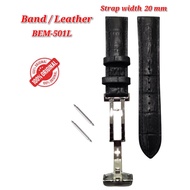 Genuine Strap For BEM-501L (20MM) Deployment buckle - Replacement Parts - BAND/LEATHER