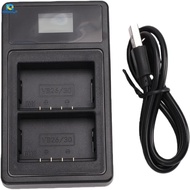 IOKDEALS1 1pcs Dual Slot Battery Charger, LCD Display Fast Charging LCD Battery Charger, Portable Du
