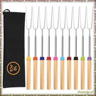 [S D K G] 32Inch Marshmallow Roasting Sticks for Fire Pit, 10 Pcs Smores Skewers, Smores Kit for Cam