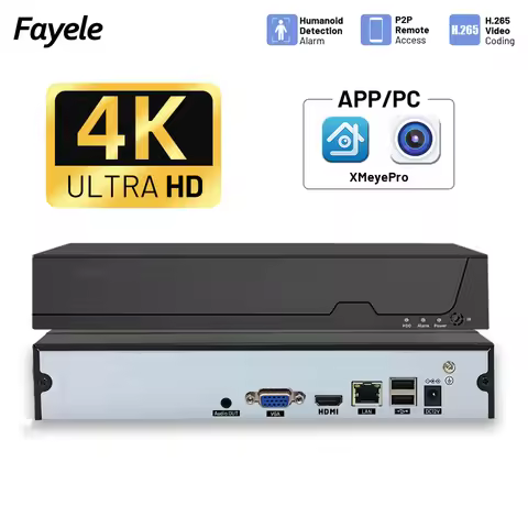 Security 8CH 10CH 4K 8MP NVR AI Face Detection H.265 RTSP 16CH 32CH IP Network Video Recorder Xmeyep