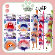 AFP ALL FOR PAWS Furry Ball/Fluffy Ball/Long Fluff Wand Cat Toys For Cats