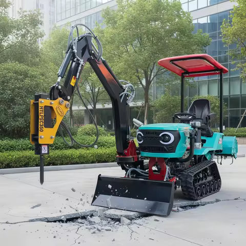 Customize Agricultural Crawler Tractor With Plow And Harrow Farm Equipment