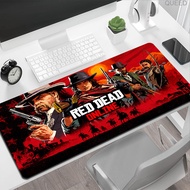 Xxl Large Gaming Mouse Pad Gaming Accessories Desk R-Red Dead Online Mousepads Diy Gamer Deskmat Keyboard Mat Mats Cute