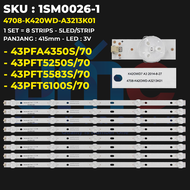 Backlight TV PHILIPS 43 Inch 43PFT6100S/70 43PFA4350S/70 43PFT5250S/70 43PFT5583S/70