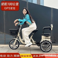 Dannick Electric Tricycle Elderly Moped Adult Bicycle Bicycle Leisure Household Small Connect Childr