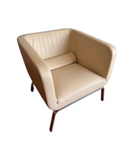 Ligne Roset Didier Gomez “Corto” Armchair in Beige Leather