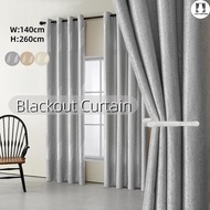 Langsir 80%Blackout|2 Warna|Langsir baru Turki| 260cm labuh|Langsir Bilik Tidur,Ruang Tamu & Pejabat
