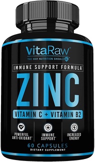 Premium Zinc 50 mg Supplement to Support Immunity, Skin Health, and Energy - Zinc Supplement with Vi
