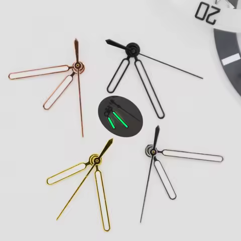 NH35 Hands Nautilus 12.5mm*12mm*8mm Hands Rose Gold Silver Watch Hands Green Luminous For NH34 NH35 