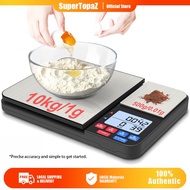 Dual Platform Food Scale Digital Kitchen Scale Grams and oz 10kg and 500g Capacity, 1g/0.001oz Preci