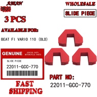 (Old) Racing Red Slide Slider Piece Replacement Motor Parts for Beat fi / Vario 110 3pcs 22011-GCC-7