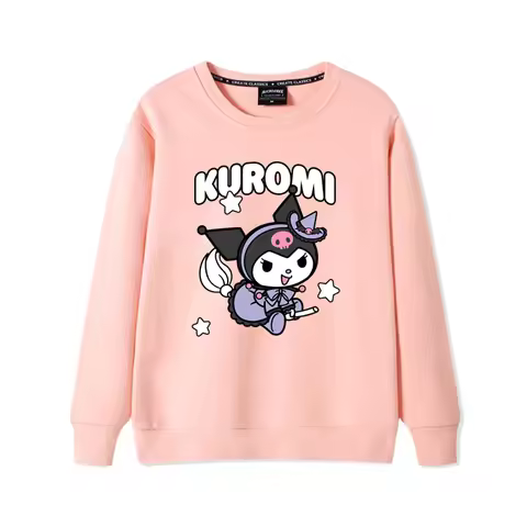 Kuromi Women's Hoodie Women's Round Neck Hoodie Women's Top Couple's Cute Loose Casual Sweater Coupl