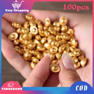 100pcs Yuan Bao Gold Yen Pau Metal Yen Pao Chinese Yuan Bao Feng Shui Decoration Yuan Bao