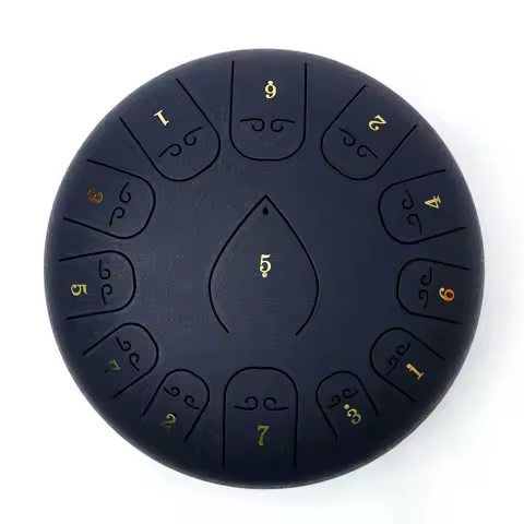 Factory Offer 12inch 13Note Steel Tongue Drum Handpan Musical Instrument Tongue Drum