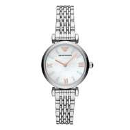 Emporio Armani Watch Women's White Moonlight Series Quartz Fritillaria Dial Fashion Women's Watch Birthday Gift for Girlfriend AR11204