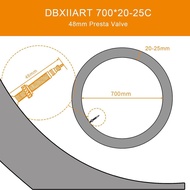 4 PCS Heavy Duty Bike Tubes 4 Packs 700x23 700x25C 48mm 80mm Road Bike Inner Tubes 23-622 25-622 Pre