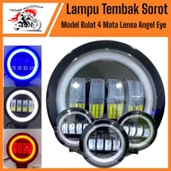 MATA MINI DAYAMKER LED SPOTLIGHT SHOOTING LIGHT 4 EYE ROUND LENS 40 WATT CREE ANGLE EYE ROUND NM55