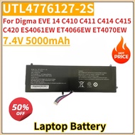 New Replacement Laptop Battery 7.4V 5000mAh UTL4776127-2S For Digma EVE 14 C410 C411 C414 C415 C420 