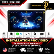 SP Audio 4+64 Android Player – 4GB RAM +64GB ROM Quad Core DSP Wireless CarPlay & Android Auto