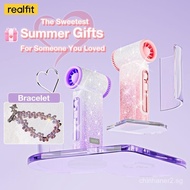 Realfit T1 Ultra Diamond Glitter Mini Turbo Fan – 10m/s High-Speed Cooling with 199 Adjustable Speed