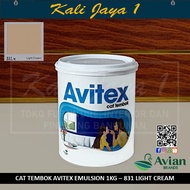 Cat Tembok Avitex Emulsion 1 Kg - Warna 831 Light Cream