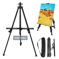 Club 66 Inches Reinforced Artist Easel Stand, Extra Thick Aluminum Metal Tripod Display Easel 21