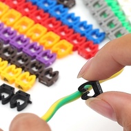 30-10Sets Colorful Cable Marking Label - Cable Sleeves - PVC Line Marker - Tag Assortment Tool - 0 t