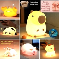 [SG Stock] Cute Funny Cartoon Silicone Lamp Night Sleep Light Gift Present for Christmas Birthday