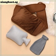 xiangbao1 PVC Warm Water Bag Soft Plush Waist Hand Cover Hot Water Bag Hot Water Bottle