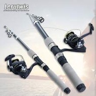 1.8m-3.6m Sea Fishing Rod, Configurable With Fishing Reel, Gray Cork Handle, Carp Multi-Function Ret