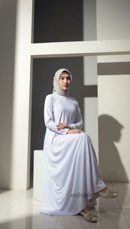 Manset Gamis Lengan Panjang Dress Busui Sleting Kekinian Bahan Jersy Premium Gamis Wanita Terbaru