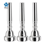 3 Pack Trumpet Mouthpiece, 7C 5C 3C Silver Plated Mouthpiece for Beginners, Professional Players