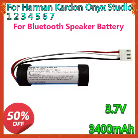 For Harman Kardon Onyx Studio 1 2 3 4 5 6 7 PR-633496 ID997 LI11B001F ICR22650 Replacement Bluetooth