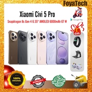Xiaomi Civi 5 Pro Snapdragon 8s Gen 4 6.55inches Complimentary Watch | Cradle | 33W Fast Charge | Or