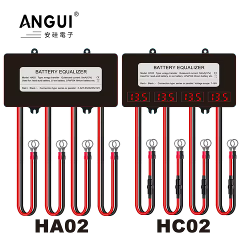 ANGUI Batteries Voltage Equalizer Balancer4X12V HA02 HC02 li-ion Lead Acid Battery Parallel series S