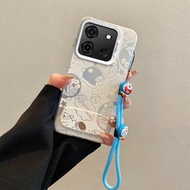 Kawaii Pastel Print Transparent Phone Case suitable for Tecno spark go 2023 Pop 7 Pop 7 Pro BF7n BF6