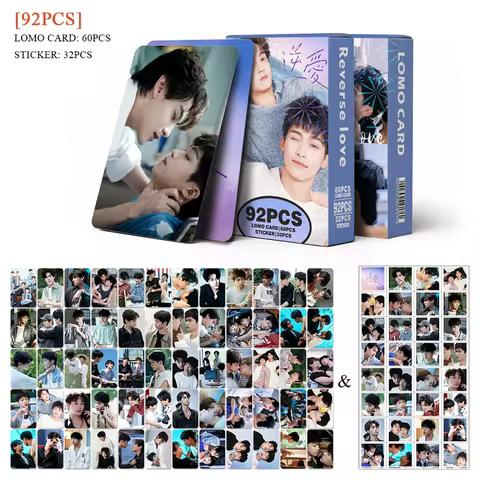 92Pcs/Set Drama Revenged Love Laser Lomo Card - Tian Xuning， Zi Yu Holographic Photo Cards with Stic