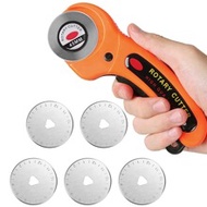 45mm Rotary Cutter With 5 Replacement Blades Lock Rotary Cutter Set Sewing Cutting Tool For Fabric P