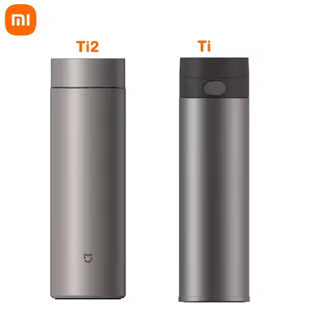 Xiaomi Mijia Thermos Cup Ti 2 350ML/ Ti2 480ml /Ti 450ML TA1 Pure Titanium Material 6-hour Keep Warm