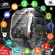 ZZOOI 2023 Free Shipping Military Smart Watch Men 24+Sport mode 100+wallpaper IP68 Waterproof Pedometer Fitness Heart Rate Tracker+Box