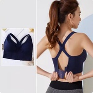 ONE - 防震無鋼圈胸圍運動內衣【藍色(後搭扣)】【M-XL碼】【下單後聯系客服確認尺碼】#F078032808