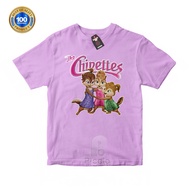 (FREE Name) CHILDREN'S T-SHIRT TOPS WITH THE CHIPETTES ALVIN AND THE CHIPMUNK CHARACTER MOTIF COTTUN