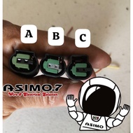 Universal 2 pin socket KAWASAKl Yamaha H0NDA SUZUKl Kymco KTM Bajaj bmw Harley davidson ic cable soc