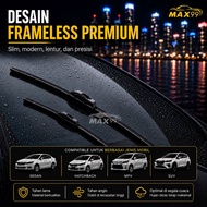 Xenia Frameless Wiper - Daihatsu Xenia Banana Car Wiper Size 21 and 14 - Max99