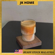 JK HOME Origami Style Transparent Coffee Glass | READY STOCK