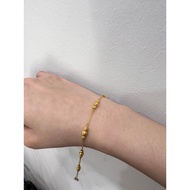 Yours Jewel 916 Gold Biji Sawi Bracelet