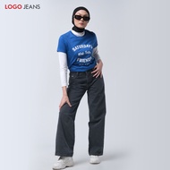 Logo Jeans Women's Loose Jeans I2 Series Dark Grey 43LI2L2DG